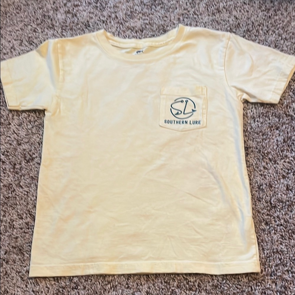Yellow Short Sleeve Tee Classic Crew Neck